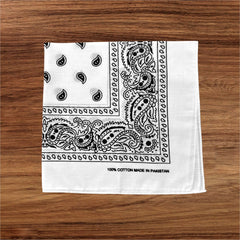 100% Cotton Bandana Head Scarf for Men and Women - Single Bandana