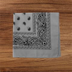 100% Cotton Bandana Head Scarf for Men and Women - Single Bandana