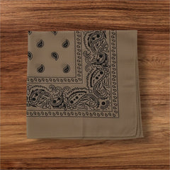 100% Cotton Bandana Head Scarf for Men and Women - Single Bandana