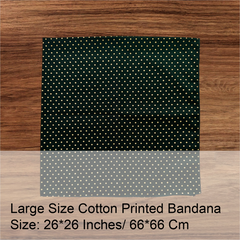 Bandana Scarf - Polka Dots - Large Size