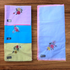 Ladies handkerchief Embroidered- Pack of 12