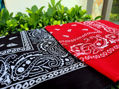 100% Cotton Bandana Head Scarf Unisex paisley bandana for Men and Women