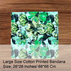 Bandana Scarf - Green Harmony - Large Size
