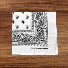 100% Cotton Bandana Head Scarf for Men and Women - Single Bandana
