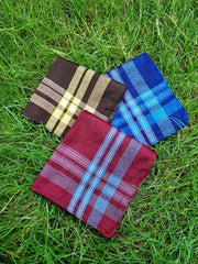 Pack of 3 Men's Handkerchief Elegant 16 inches Rumaal